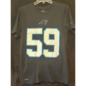 Nike Carolina‎ Panthers NFL Dri-FIT T-Shirt Football Jersey Number 59 S